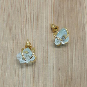 A2144 boucles <span class=keywords><strong>d</strong></span>'oreilles en cristal de pierre brute naturelle quartz rose boucles <span class=keywords><strong>d</strong></span>'oreilles en pierre <span class=keywords><strong>d</strong></span>'améthyste goujons bijoux en gros - Product Image 5