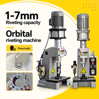 Petite machine à riveter orbitale à commande manuelle pour l'assemblage de métaux avec rivets semi-tubulaires