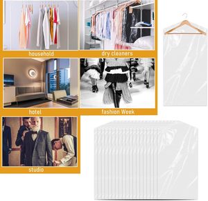 Wholesale Transparent Recycled Materials Garment Plastic Bags with Gravure Printing Dustproof for Apparel Packaging - Product Image 5