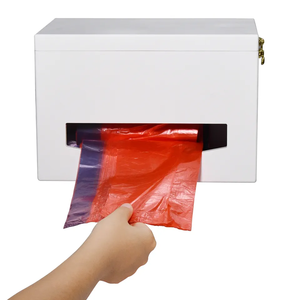 Dispensador de bolsas de basura, soporte para bolsas de basura para gabinete, organizador de revestimiento de cubo de basura de cocina montado en la pared de Bambú - Product Image 4