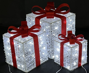 Elegant Christmas Lighted Gift <strong>Boxes</strong> 35 LED <strong>Light</strong> <strong>up</strong> Decor <strong>Present</strong> <strong>Boxes</strong> for Outdoor Home Yard Decorations - Product Image 5