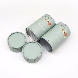 Contenitori Rotondi Personalizzati con Coperchio a Strappo Ermetico per Cioccolato in Polvere, Integratori, Tè, Spezie - Contenitore in Cartone Ecologico - Product Image 2