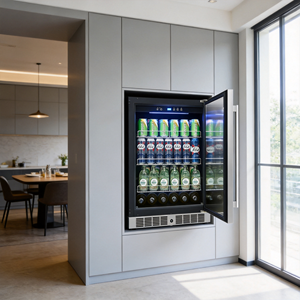 Enfriador de Bebidas de Acero Inoxidable de Lujo Vanace, Refrigerador de Vino Ecológico Estilo Barril para Almacenamiento de Cerveza, Bebidas y Alcohol - Product Image 1