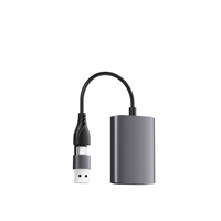 Adaptor Multi Monitor, 2 In 1 USB 3.0 A USB C USB-C tipe-c ke Dual HDMI MST 4K 60Hz untuk Windows Android Mac OS