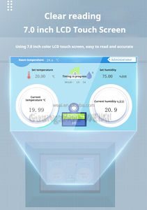 WEIAI Incubateur de <span class=keywords><strong>laboratoire</strong></span> Chambre à insectes pour la croissance microbienne des plantes Température environnementale Chambre climatique avec contrôle de l'humidité - Product Image 6