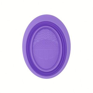 Outils populaires pour nettoyer les pinceaux de maquillage, bol pliable en silicone pour nettoyer les pinceaux et les éponges de maquillage - Product Image 2
