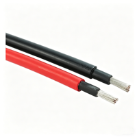 Cable Solar de Baja Emisión de Humo con Aislamiento XLPO, Cable de Aluminio Revestido de Cobre para Uso en Centrales Eléctricas