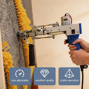 Electric Carpet Tufting Gun Beginner Friendly <strong>Rug</strong> <strong>Making</strong> Tools DIY Craft Tufting <strong>Kit</strong> Full Set with Instruction Video - Product Image 3