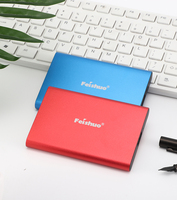 Feishuo Hard Disk eksternal portabel, kecepatan tinggi 3.0 750G 500G ke 2TB logam baru 1TB hadiah untuk Laptop