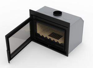 <span class=keywords><strong>Poêle</strong></span> à <span class=keywords><strong>bois</strong></span> insert canalisé 15kw - Product Image 3