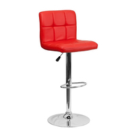 Tabouret en cuir Pu minimaliste, pivotant et réglable, chaise de Bar à dossier haut et central, nouveau design
