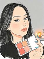 Paleta de Rubor, Contorno e Iluminador Vegana de Lujo Personalizada al por Mayor, de Alta Gama, con Cuatro Colores Cambiantes, Certificada HALAL, Natural