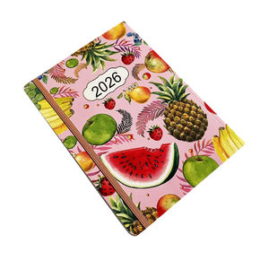 Carnet de notes en cuir PU personnalisé avec logo imprimé en couleurs mélangées, format A5, agenda en cuir souple avec motif de <span class=keywords><strong>fruits</strong></span> <span class=keywords><strong>et</strong></span> <span class=keywords><strong>légumes</strong></span> - Product Image 2