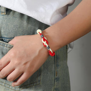 สร้อยข้อมือประดับเพชรรูปโทเค็นสำหรับวันวาเลนไทน์เชือกมิลานสำหรับคู่รักนำโชค - Product Image 3