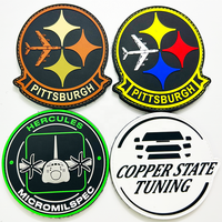 Logo en caoutchouc Insigne Patches Patch Silicone souple Usine Vente en gros Pas de minimum de vêtements Personnalisé 3D PVC Vêtement