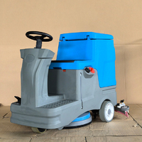 Autolaveuse industrielle S4 autoportée avec batterie lithium 24V, balai raclette en aluminium anti-corrosion pour centre logistique et entrepôt