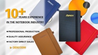 Carnet A5 personnalisable avec logo, couverture rigide en cuir PU, 100 feuilles, reliure thermique, cadeau