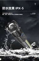 Torche haute puissance super lumineuse 100000 lumens étanche longue portée XHP50 lampe de poche led tactique rechargeable
