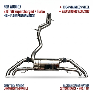 Sistema de Escape Catback con Válvulas para Audi Q7 3.0T 2020-2024, Acero Inoxidable SS304, Precio al por Mayor - Product Image 1