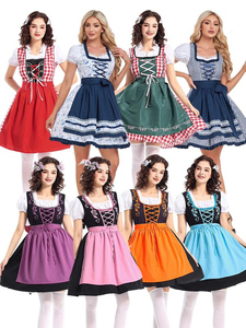 Disfraz de Camarera de Cerveza para el Oktoberfest, Vestido Bávaro de Cosplay para Mujer Adulta, Inspirado en Cine y Televisión - Product Image 2