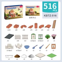 KEBO516PCS2世代ドリームアーキテクトミニレンガアーツ & クラフトミニレンガカービルディングブロックおもちゃ