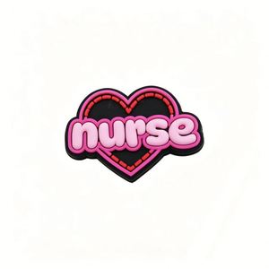 En gros, Breloques décoratives amovibles pour sabots et chaussures à trous, série médicale de dessins animés, thème Journée des infirmières, DIY - Product Image 6