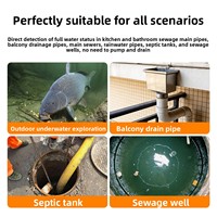 Caméra d'inspection subaquatique HD pour puits profonds, sondes de pêche, pompe de puits, écran de vision nocturne, caméra d'inspection des drains, OEM