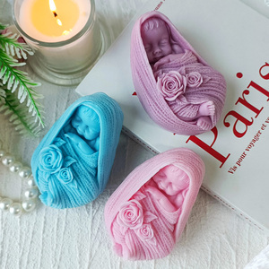 قالب شمع صابون سيليكون للأطفال بتصميم جديد لتزيين المنزل قالب شمع صابون من السيليكون ثلاثي الأبعاد على شكل عش للأطفال - Product Image 3