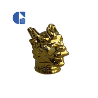 Vente en gros de bouchons de bouteilles de parfum animaux 12 zodiaque chinois 15mm en or couvercles de parfum accessoires de conteneurs cosmétiques