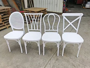 Natural Color Factory Wholesale Price <b>Plastic</b> Veneer Rattan Cross Back <b>Chairs</b> Disassemble Event Party Wedding <b>Chairs</b> - Product Image 4