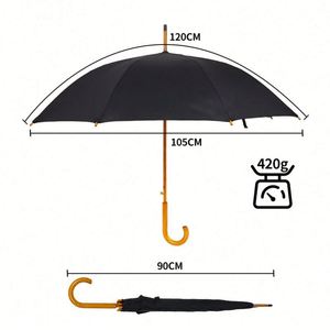 Parapluie de golf pliable léger de haute qualité, promotionnel, pas cher, avec impression de logo personnalisé, vente chaude - Product Image 4