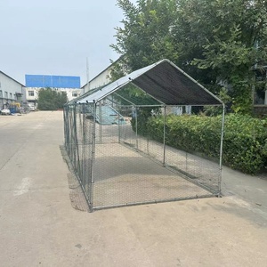 可持续金属鸡舍跑步入式三角宠物屋，带鸟和铁材料的阴影 - Product Image 6