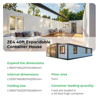 Maison modulaire préfabriquée à 3 chambres et 2 salles de bain, 60m², panneaux sandwich en acier, design moderne, cuisine, salon, usine chinoise