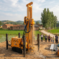 Plateforme de forage de puits d'eau 300B de Shandong, Chine, marque XINHONGSHENG, moteur 83 kW pour les marchés internationaux