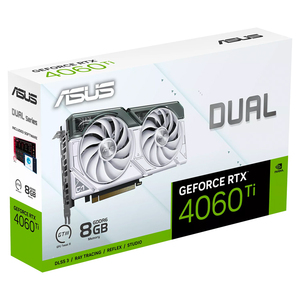 Dual GeForce RTX 4060 Ti White Edition 8GB GDDR6 Graphics Card With 8GB GDDR6 128-bit Memory Support OverClock Dual GeForce - Product Image 1