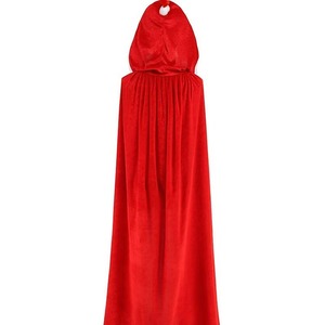 Disfraz de Fiesta para Adultos y Niños, Capa Navideña Corta de Terciopelo con Capucha de Canario y Bolas - Product Image 4