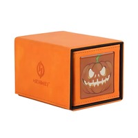 Boîte de rangement pour jeux de cartes en cuir PU, personnalisée, pour cartes anime, type Top Loader