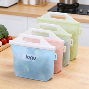 Sac de conservation alimentaire en silicone réutilisable, sans BPA, écologique, durable, portable et anti-fuite pour lait maternel et aliments, vente en gros - Product Image 2