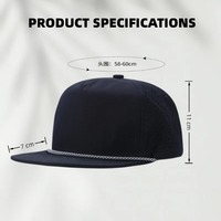 Casquette de performance personnalisée OEM avec logo, 5 panneaux, imperméable, perforée au laser, pour sports de plein air, golf, course à pied