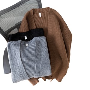Men's <b>Cardigan</b> <b>Sweater</b> Coffee Color Loose Knitwear Autumn Winter Warm Casual Coat MLXL2XL3XL - Product Image 5