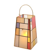Lanterne avec verre coloré, lanterne décorative vintage, taille et couleur personnalisées, design personnalisé pour la décoration de la maison et des mariages