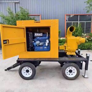 ปั๊มน้ำทะเลดีเซลกำลังสูง 60 แรงม้า 1000 ลูกบาศก์เมตร/ชั่วโมง ปั๊มน้ำเสียแบบดูดเองได้ ไม่ก่อให้เกิดการอุดตัน ปรับแต่งได้ รถเคลื่อนที่ควบคุมน้ำท่วม - Product Image 3