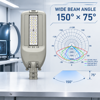 Lampadaire LED optique étroit en alliage d'aluminium IP67 AC de 40 à 75W pour l'éclairage extérieur des routes, des jardins et des parcs industriels