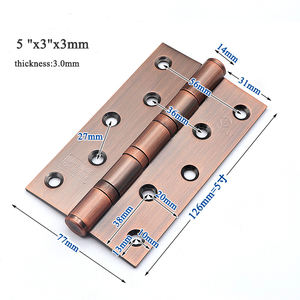 Bisagra de Puerta con Rodamiento de Bolas de Grado 4B de Alta Calidad de 5 Pulgadas, Acero Inoxidable, 5"x3"x3.0mm, Encaje Completo, Moderna, <span class=keywords><strong>ECREW</strong></span> - Product Image 2