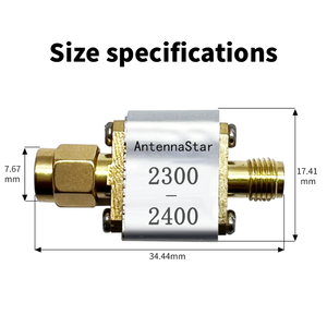 एंटेनस्टार ts005 2300-2400mhz उच्च दमन ध्वनिक फिल्टर. 5g iot रडार बेस स्टेशन समर्पित घटक - Product Image 3