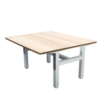Bureau face à face levage ordinateur Table en bois électrique hauteur réglable cadre de bureau debout 4 pieds