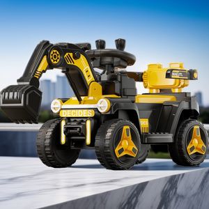 حفارة كهربائية للأطفال ، لعبة سيارة قابلة للركوب ، ماكينة خطاف للأولاد ، مادة بلاستيكية - Product Image 1