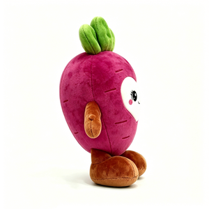 Juguete de Peluche de Rábano Morado Personalizado, Adorable Animal de Peluche Suave con Cara y Extremidades Sonrientes - Product Image 2
