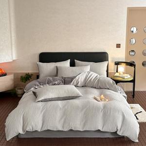 Ensemble de housse de <span class=keywords><strong>couette</strong></span> en coton de qualité supérieure, trois couches, jacquard, quatre pièces, vente en gros - Product Image 6