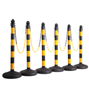 4mm 6mm 8mm 10mm giallo rosso resistente traffico avviso di plastica barriera a catena per la sicurezza stradale tubo di plastica cintura barriera - Product Image 5